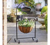sgpuk 14" inches Deluxe Welcome Flower Basket Planter 35cm diameter 90cm tall