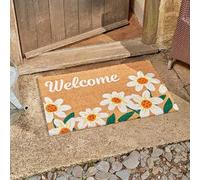 sgpuk Welcome Daisy Decoir Mat 45 x 75cm Coir door mat