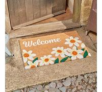 sgpuk Welcome Daisy Decoir Mat 45 x 75cm Coir door mat