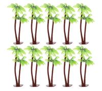 Sgqtqybk 10Pcs Model Trees, Artificial Plastic Miniature Trees, Low-Maintenance Decorative Architecture Plant for DIY Crafts Building Model Scenery Landscape