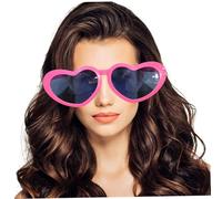 Sgqtqybk Giant Sunglasses, Heart Shaped Funny Glasses, 10.2x3.5 Inch Plastic Jumbo Sunglasses for Cosplay Photo Props Party SuppliesGiant