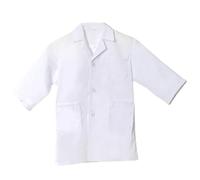 Sgqtqybk Kids Doctor Coat Soft & Comfortable White Toddler Doctor Coat Role Play Costume with Pockets Scientist Costume Kids for Dentist Scientist Dress-Up, M Toddler