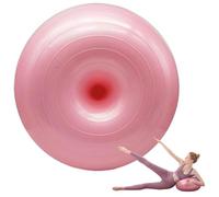 Sgqtqybk Yoga Ball Donut-Shaped 20x20x11 Inch Thick PVC Balance Ball for Exercise/Workout Anti-Burst Replacement Yoga Accessories Workout