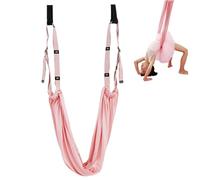 Sgqtqybk Yoga Swing, Adjustable Height Stretch Strap with Door Anchor, Flexibile Yoga Straps for Stretching Leg Waist Back, Pilates Dance Splits