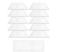 SGREHJDR 10Pcs Set Trapezoidal Blade Replacement Blade Art Craft Cutter Tool Multifunction T-shaped Hand Cutter Tool Carbon Steel Blade(1 hole 2 slots)