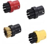 SGREHJDR Replacement Cleaning Brushes for Karcher SC1 SC2 SC3 SC4 SC5 SC7 CTK10 Steam Cleaners, Cleaning Brush Round Nozzle Accessories(4 PCS Mixed colors)