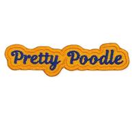 SGRho Sorority Member Embroidered Applique Sew or Iron-On Patch Collection for Bag Jacket Clothing (Pretty Poodle)