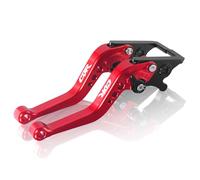SGROPMT Motorcycle Short Brake Clutch Levers for CBR600RR CBR1000RR, Adjustable CNC Aluminum Shorty Handles Compatible with Honda CBR600RR 2007-2024 / CBR1000RR/FIREBLADE/SP 2008-2019 (Red)