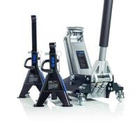 Sgs 1.5 Ton Aluminium Racing Low Profile Trolley Jack W/ 2 X2T Steel Axle Stands