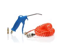Sgs 100mm Air Blow Gun Kit W/ Recoil Hose & Coupler Heavy Duty Workshop Air Tool