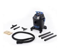 Sgs 15.5L Wet & Dry Vacuum Cleaner For Home Or Workplace Nozzles Swivel Castors