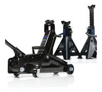 SGS 2 Tonne Car Trolley Jack | 4 Tonne Ratchet Axle Stands