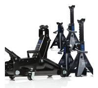 SGS 2 Tonne Car Trolley Jack With Four Ratchet Axle Stands