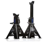 SGS 2 x 3 Tonne Ratchet Axle Stands - Heavy Duty Adjustable Vehicle Support Pair