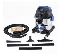 SGS 20 Litre Stainless Steel Workshop Wet and Dry Vacuum with Power Tool Adapter