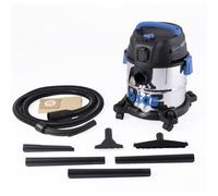 Sgs 20 Litre Stainless Steel Workshop Wet And Dry Vacuum With Power Tool Adapter