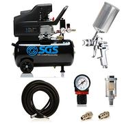 SGS 24 Litre Direct Drive Air Compressor & Spray Gun Kit - 9.6CFM 2.5HP 24L
