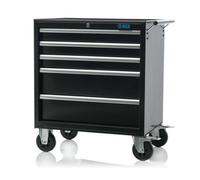 SGS 26in Professional 5 Drawer Tool Cabinet Steel, Drawer Liner, Slides & Wheels