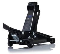 SGS 3 Ton Heavy Duty Trolley Jack - 465mm Max Lift Height, Dual Pumping System, Oversized Steel Casters