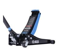 Sgs 3 Ton Low Profile Trolley Jack Dual Pump 80-500mm Range Quieter Nylon Wheels