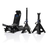 SGS 3 Tonne Low Profile Heavy Duty Garage Trolley Jack | 12 Tonne Ratchet Axle Stands