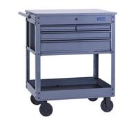Sgs 30In 4 Drawer Tool Cart Top Tray W/ Lid, Side Handle Castors Mobile & Stable