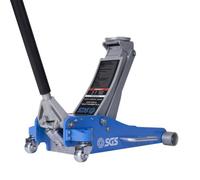 Sgs 3T Floor Jack Aluminium & Steel Hybrid Dual Hydraulic Pump 105-500mm Range