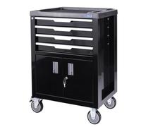 Sgs 4 Drawer Roller Cabinet W/ Storage Compartment, Tray, Locks & Castor Brake