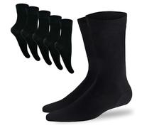 SGS 5/10 Pack Bamboo Socks Men 43-46 & Women 39-42 - Breathable Classic Socks for Winter and Summer - Socks Men Against Sweat