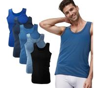 SGS 5-Pack: Stylish Men's Vests & Tank Tops in White & Black or Coloured Ideal as Muscle Shirts or Undershirts