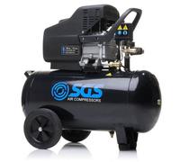 Sgs 50 Litre Direct Drive Air Compressor - 9.6Cfm 2.5Hp With Twin Air Outlets
