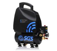 SGS 6 Litre Portable Air Compressor, Oil Free 1.5HP 5.7CFM 115PSI, Electric 230V