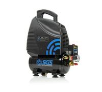Sgs 6 Litre Portable Air Compressor, Oil Free 1.5Hp 5.7Cfm 115Psi, Electric 230V