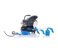 SGS 8 Litre Direct Drive Air Compressor & 5 Piece Tool Kit - 4.2CFM 1.1HP