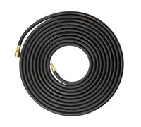 Sgs 8mm Rubber Air Compressor Air Hose W/ Euro Quick Release Couplers - 10M Long