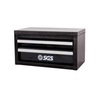 Sgs Black Mini Tool Box Metal 2 Drawers For Diy Craft Home 27.5X15X15Cm Fun Gift