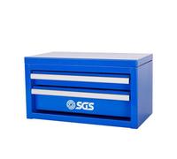 Sgs Blue Mini Tool Box Metal 2 Drawers For Diy Crafts Home 27.5X15X15Cm Fun Gift