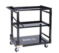 Sgs Folding Tool Trolley 3 Tier Sturdy Steel 135Kg Load On Castors Collapsible