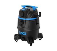 Sgs M Class 30 Litre Wet And Dry Vacuum W/ Accessory Holder & Tool Adapter, Easy Drain Port