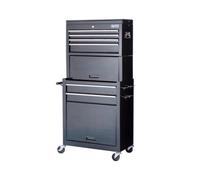 Sgs Mechanics 6 Drawer Tool Box Chest & Roller Cabinet, Smooth Drawers & Locks
