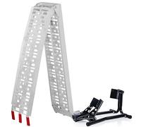 SGS Motorcycle Front Wheel Chock and Folding Aluminium Loading Ramp