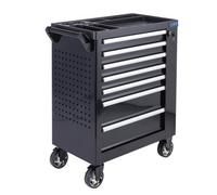 Sgs Service Tool Cart 30In 7 Drawer Top Tray Side Store & Holes For Tool Hanging