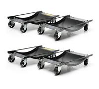 Sgs Set Of 4 Wheel Dollies For Passenger Vehicle Positioning - 450Kg Per Dolly