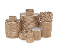 SGT KNOTS Twisted ProManila Rope - UnManila, Twisted 3 Strand Outdoor Rope, Lightweight Synthetic Rope for DIY Projects, Marine, Commercial (1/4" x 50ft)