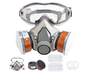 SGTBLV Full Face Respirator Mask,Reusable with Filters,for Spray Paint,Epoxy Resin (Model-E)