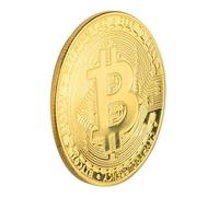 SGV Bitcoin Crypto Coin in Gold BTC Decorative Crypto in Gold Silver, Bronze