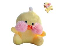 SGVAHY Case for Airpods 1&2 Case Cover with Keychain Kawaii Airpod Case Cover Cute Duck Furry Airpods 2nd 1st Generation Wireless Charging Case Box Fluffy Soft Fur Mini Airpod Case Pink