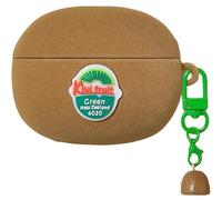 SGVAHY for Airpods 3 Case with Keychain Cute 3D Cartoon Kiwi Fruit Pattern Design Soft Silicone Cover for Women Girls Anti-Fall Shockproof Protective Case for AirPods 3rd Generation Green