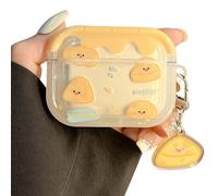 SGVAHY for AirPods Pro 2 Case with Keychain Cute Yellow Cheese Pattern Design Soft Silicone Cover for Women Girls Anti-Fall Shockproof Protective Case for AirPods Pro 2nd 1st Generation