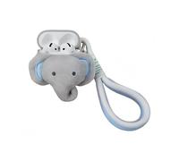 SGVAHY Furry Case for AirPods Pro/Pro2 Funny Cute 3D Cartoon Plush Design Elephant Soft Warm Fluffy Cover with Keychain Kawaii Anti-Fall Protective Case Women Girls